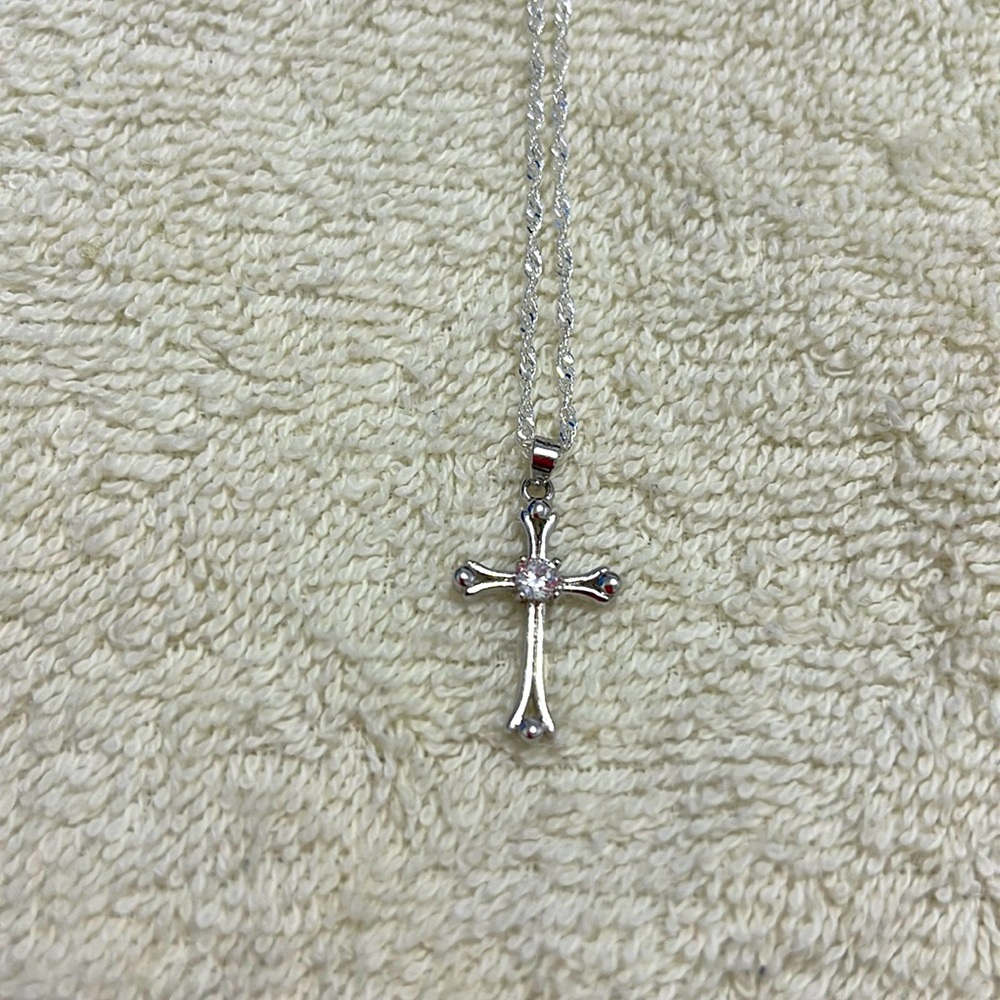925 Sterling Silver Cross Necklace